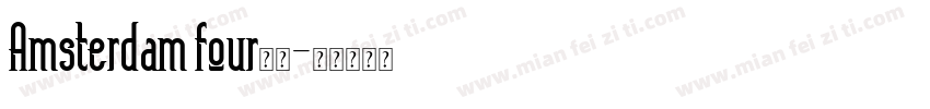 Amsterdam four字体字体转换